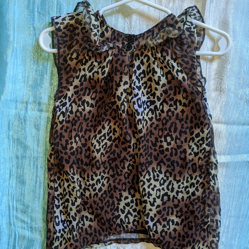 Animal print toddler tank